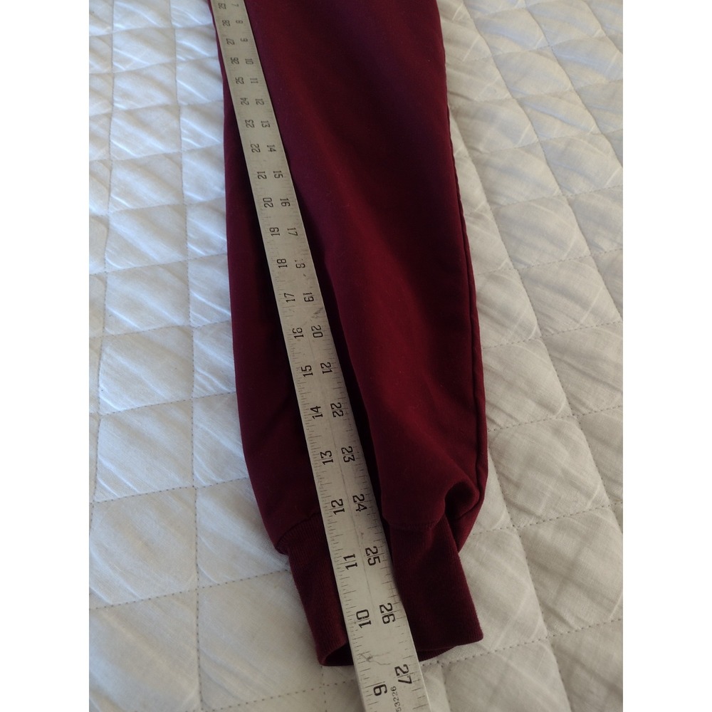 Figs XS Burgundy Drawstring Pocketed Zamora Jogger Scrub Pants *Read* Medical - Picture 8 of 8